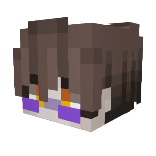 sspritee Minecraft avatar head, 3D render