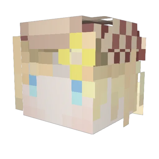 ssr097 Minecraft avatar head, 3D render
