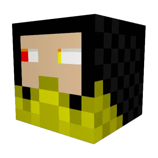 sssalsbury Minecraft avatar head, 3D render