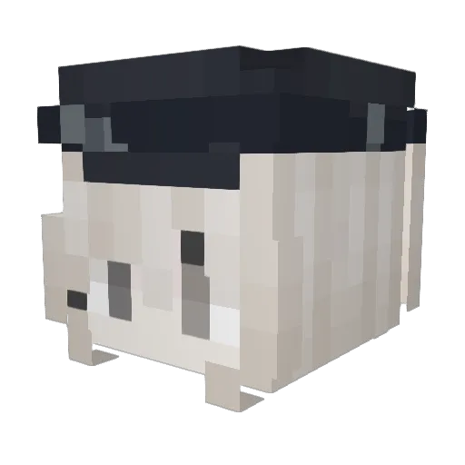 sssamaha Minecraft avatar head, 3D render