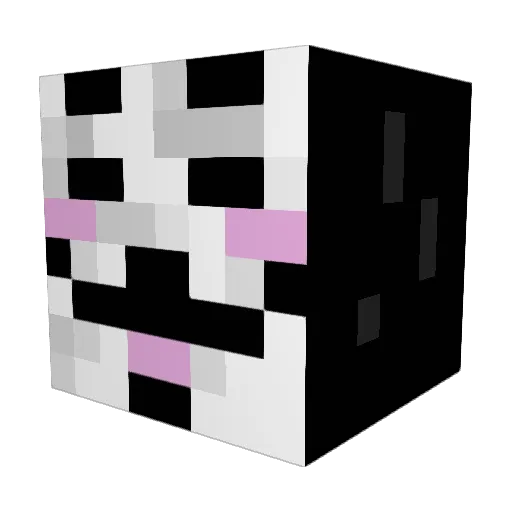 ssscareee Minecraft avatar head, 3D render
