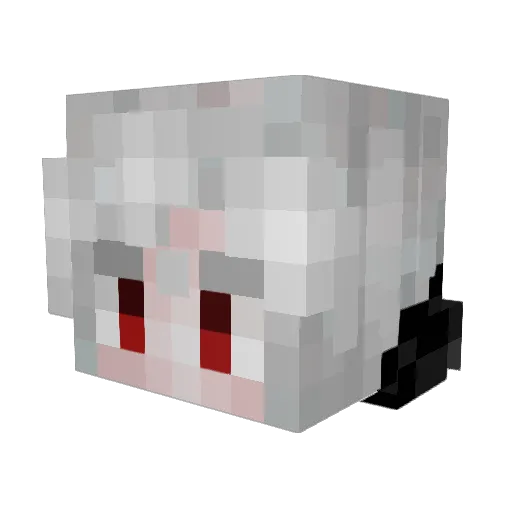 sssmij Minecraft avatar head, 3D render