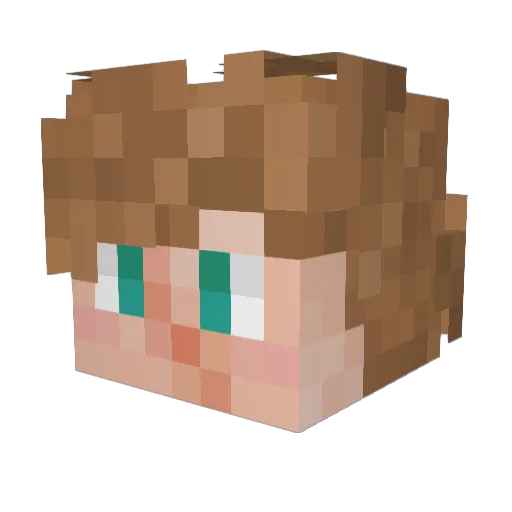 sssooouuulll Minecraft avatar head, 3D render