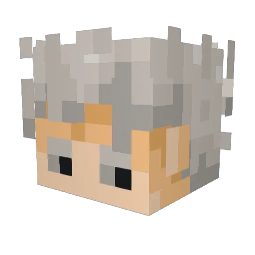 sssoviet Minecraft avatar head, 3D render