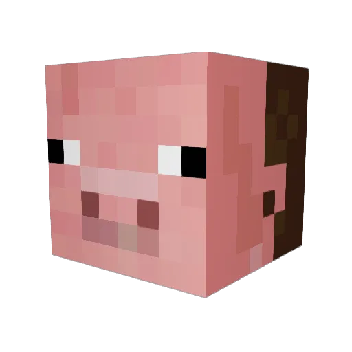ssssona Minecraft avatar head, 3D render