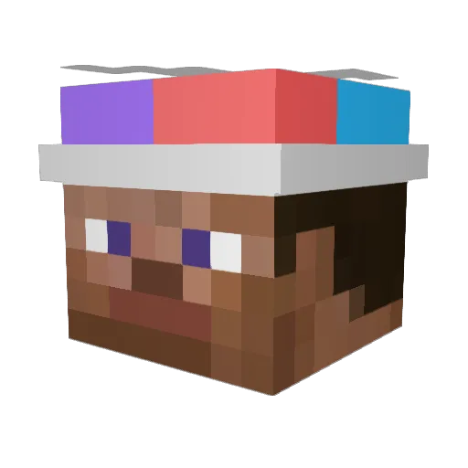 sssssh12 Minecraft avatar head, 3D render