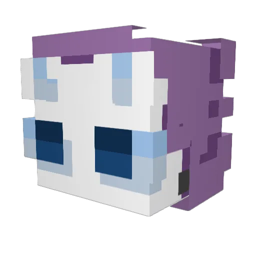 ssstarina Minecraft avatar head, 3D render