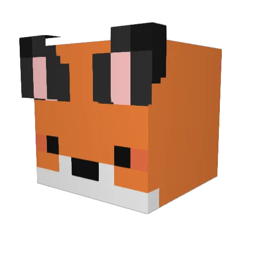 sssyeon Minecraft avatar head, 3D render