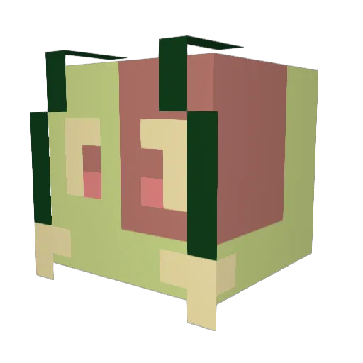 sstahrr Minecraft avatar head, 3D render