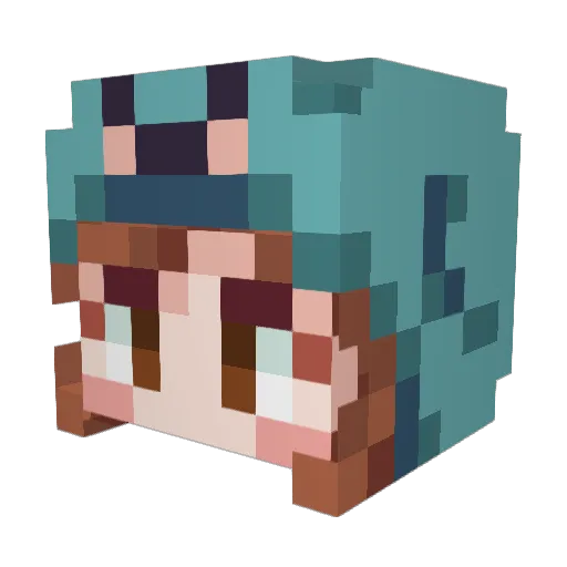 sstoof Minecraft avatar head, 3D render