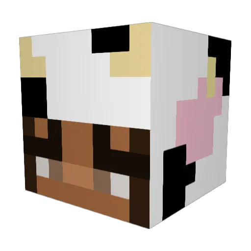 sstrawbari Minecraft avatar head, 3D render
