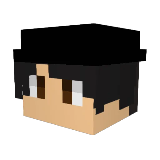 sstylissh Minecraft avatar head, 3D render