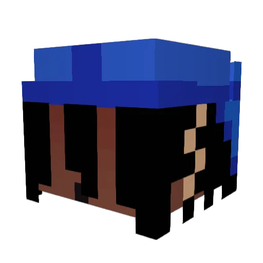 ssuban Minecraft avatar head, 3D render