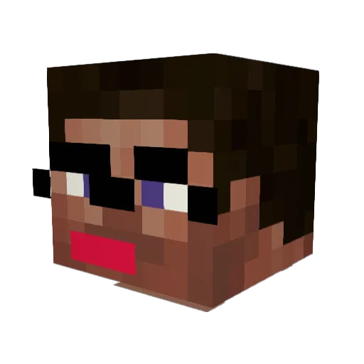 ssudaleyoutube Minecraft avatar head, 3D render