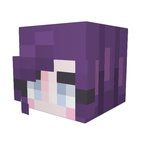 ssugarbunniess Minecraft avatar head, 3D render