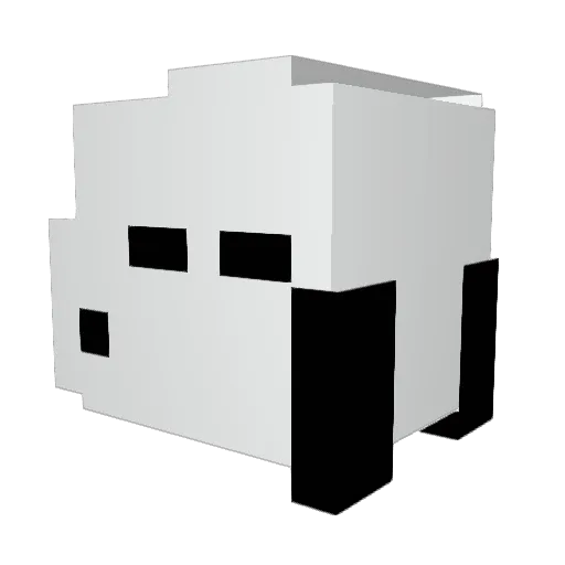 ssunae Minecraft avatar head, 3D render