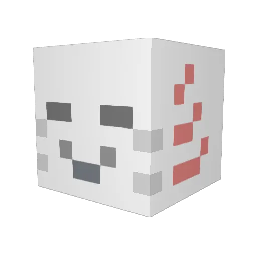 ssundaiis Minecraft avatar head, 3D render