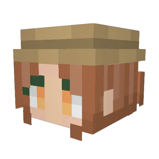 ssundayi Minecraft avatar head, 3D render