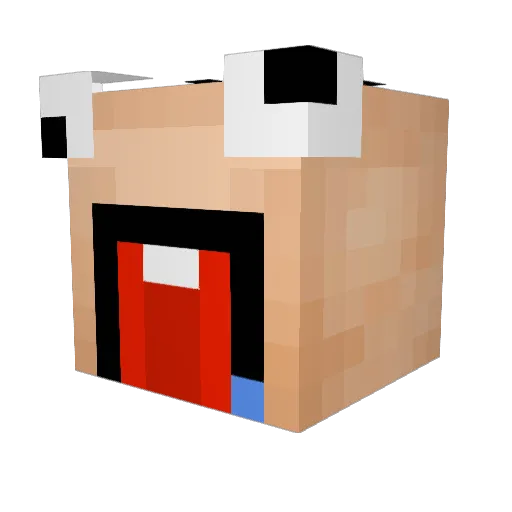 ssunmoo Minecraft avatar head, 3D render