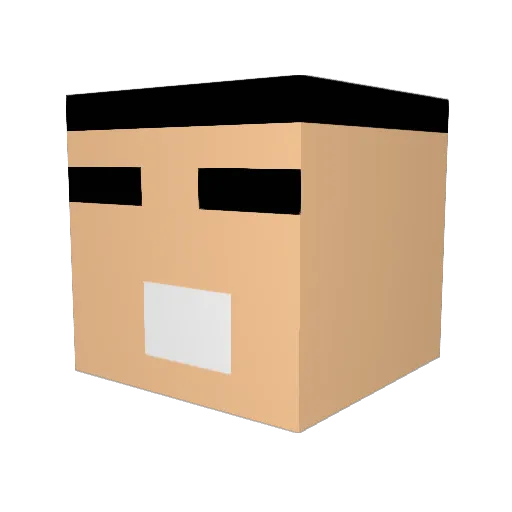 ssurt_ Minecraft avatar head, 3D render