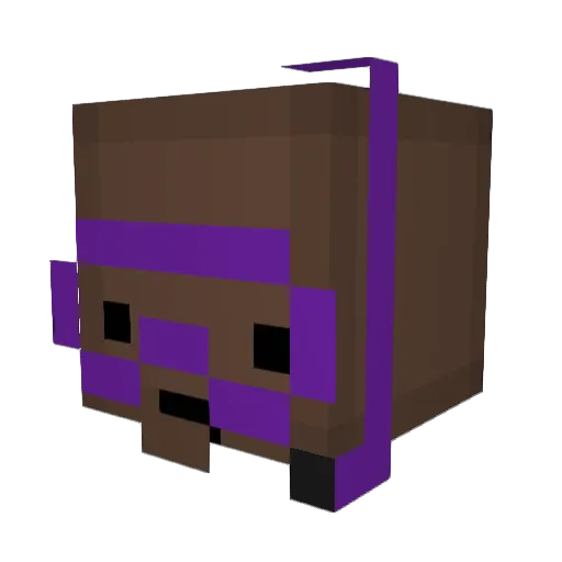 sswim Minecraft avatar head, 3D render