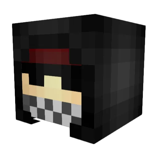 ssxot Minecraft avatar head, 3D render
