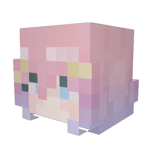 ssyba_ Minecraft avatar head, 3D render