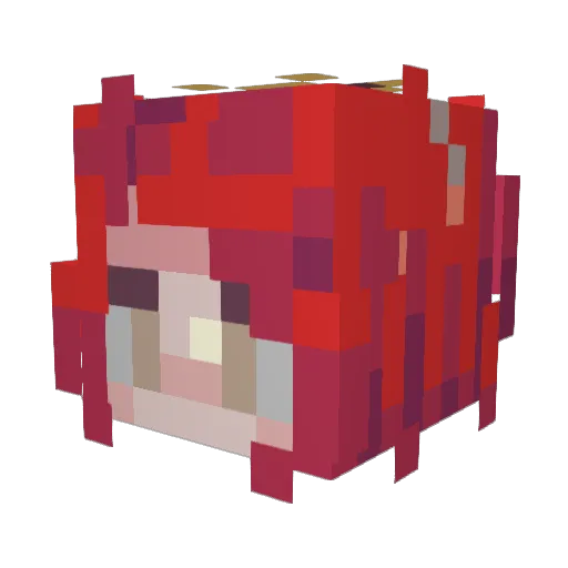 ssyle Minecraft avatar head, 3D render