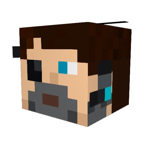 st0aty Minecraft avatar head, 3D render