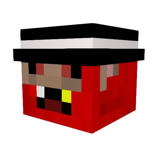 st0cman Minecraft avatar head, 3D render