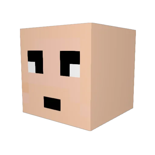 st1m95 Minecraft avatar head, 3D render