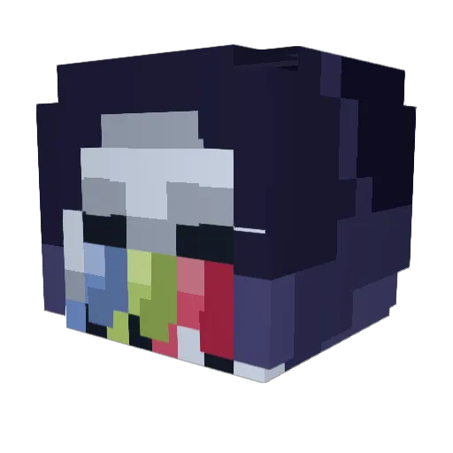 st1ng_o7 Minecraft avatar head, 3D render