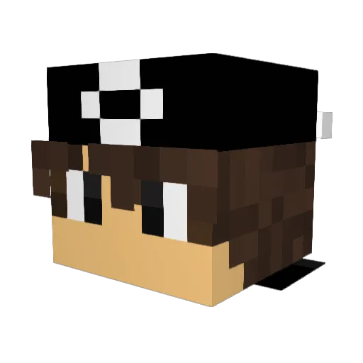 st1nno Minecraft avatar head, 3D render