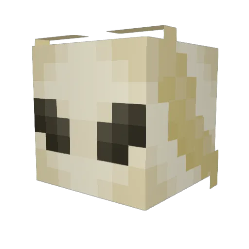 st1tch3rs Minecraft avatar head, 3D render