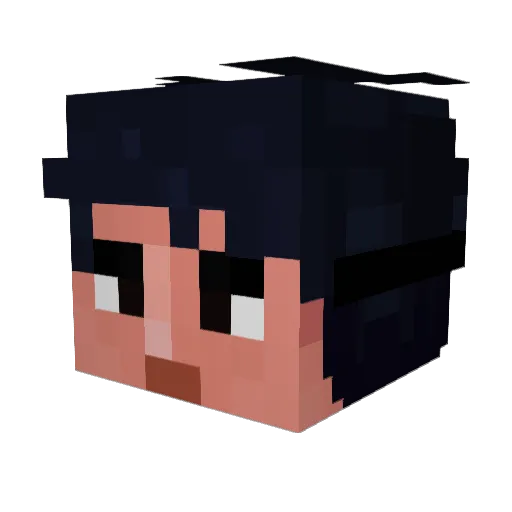 st4eet Minecraft avatar head, 3D render