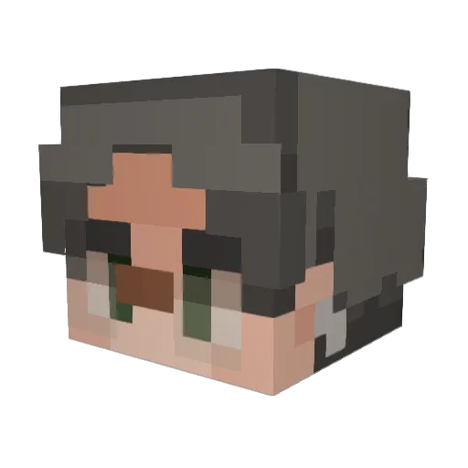 st4rcrow Minecraft avatar head, 3D render