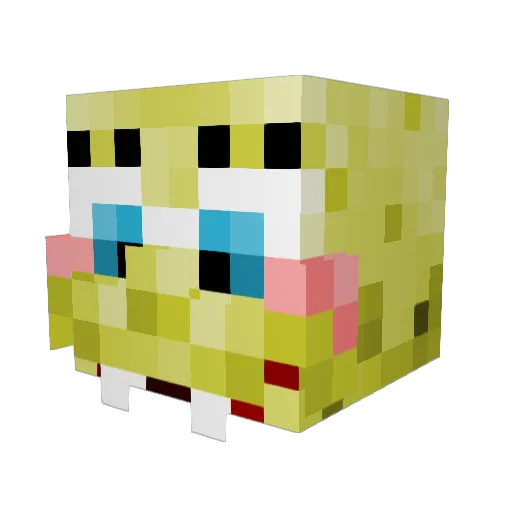 st613s Minecraft avatar head, 3D render