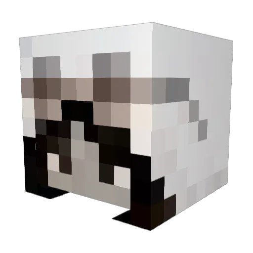 stEnglish Minecraft avatar head, 3D render