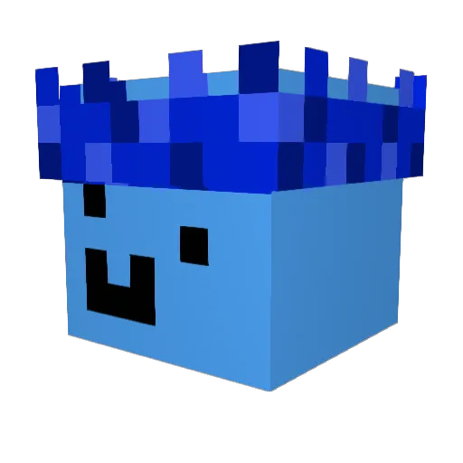 stFresh Minecraft avatar head, 3D render