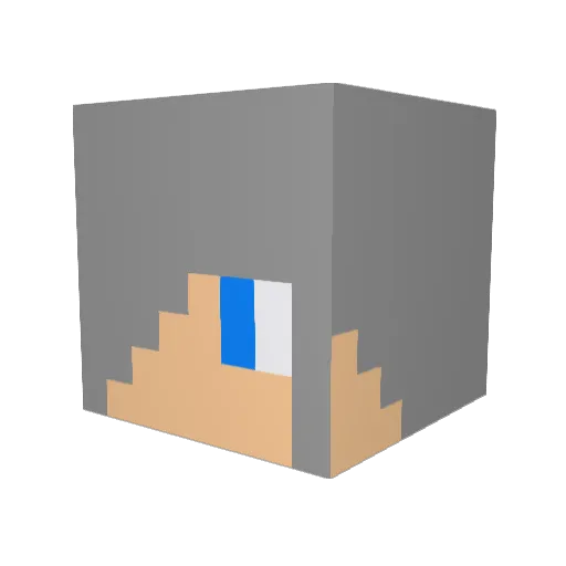 st_elmo92 Minecraft avatar head, 3D render