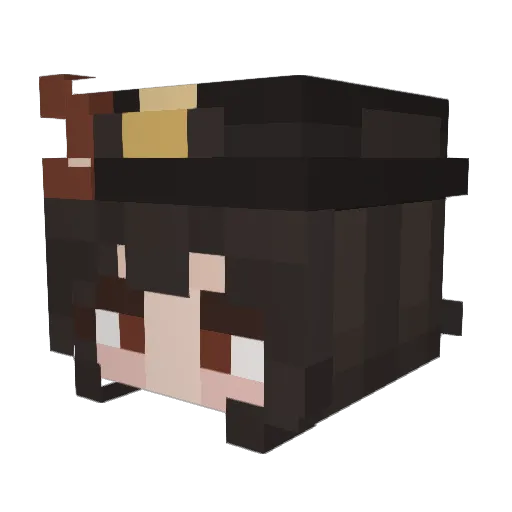 st_rlightz Minecraft avatar head, 3D render