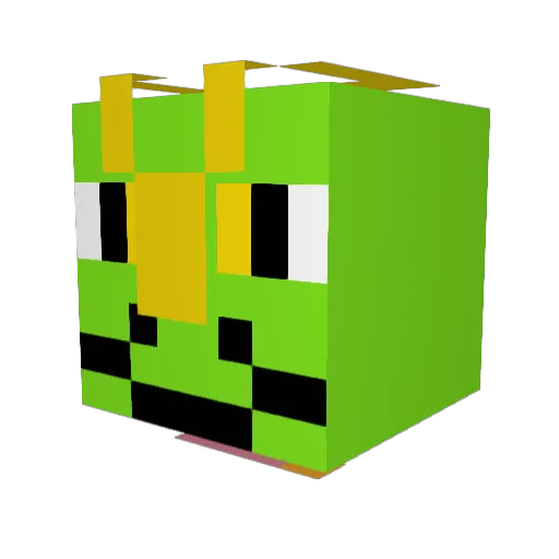 st_urze Minecraft avatar head, 3D render