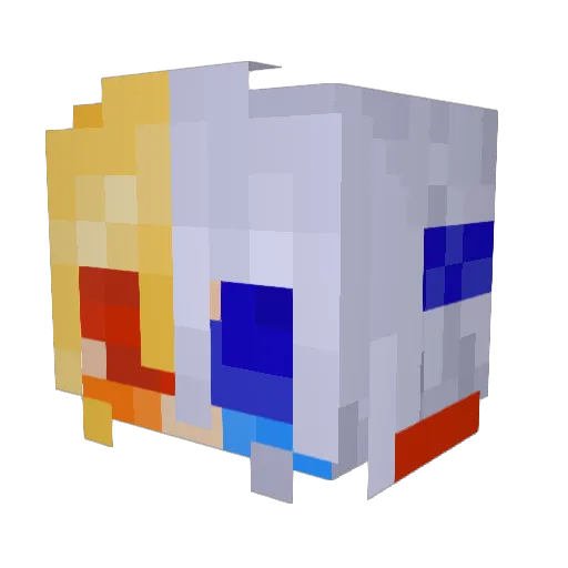 staardove Minecraft avatar head, 3D render