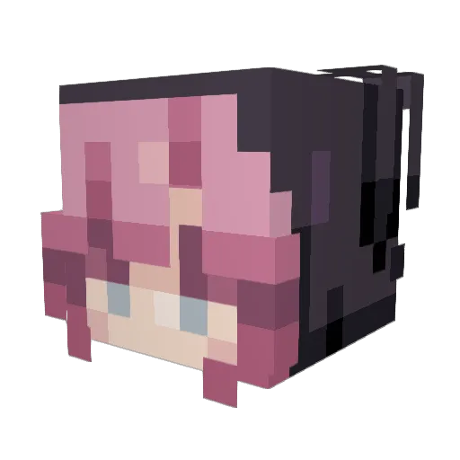 staarryari Minecraft avatar head, 3D render