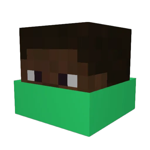 stabforalaugh Minecraft avatar head, 3D render