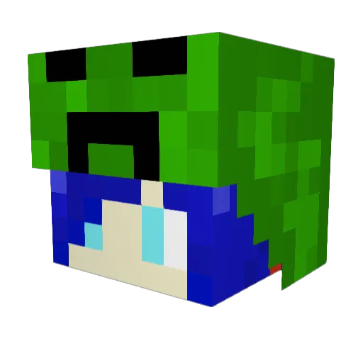 stabthevoice Minecraft avatar head, 3D render