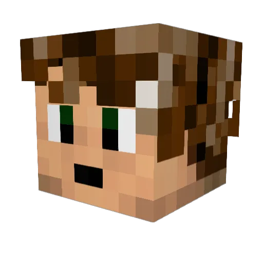 stac995 Minecraft avatar head, 3D render