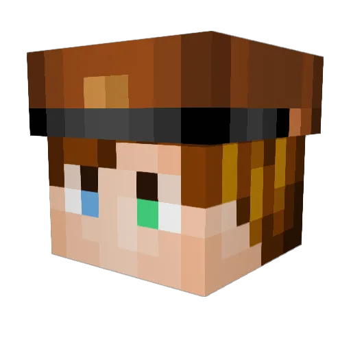 stachu211 Minecraft avatar head, 3D render