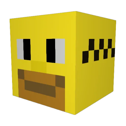 staffdd Minecraft avatar head, 3D render