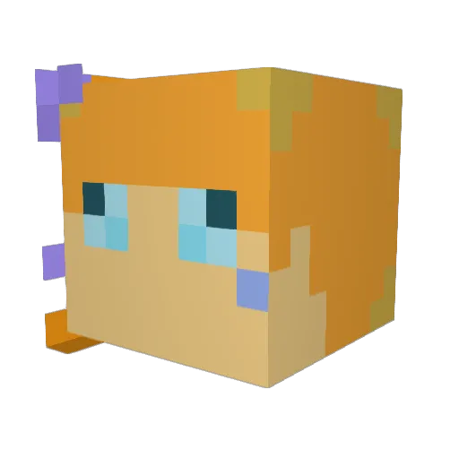 stafuny Minecraft avatar head, 3D render